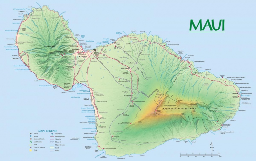 Maui Maps | Go Hawaii - Printable Driving Map Of Kauai