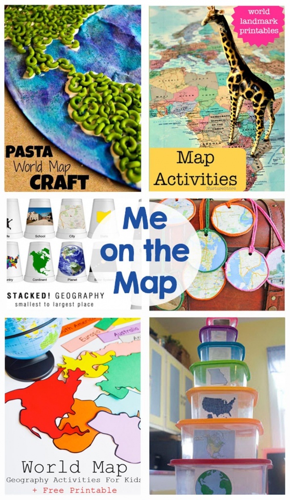 Me On The Map | Mommy&amp;#039;s Montessori | Map Activities, Teaching Map - Me On The Map Printables