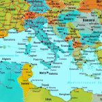 Mediterranean Countries Map   Mediterranean Map Printable