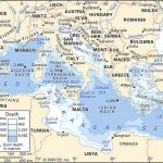 Mediterranean Sea Map Europe In Of The Seas To World Maps With At   Mediterranean Map Printable