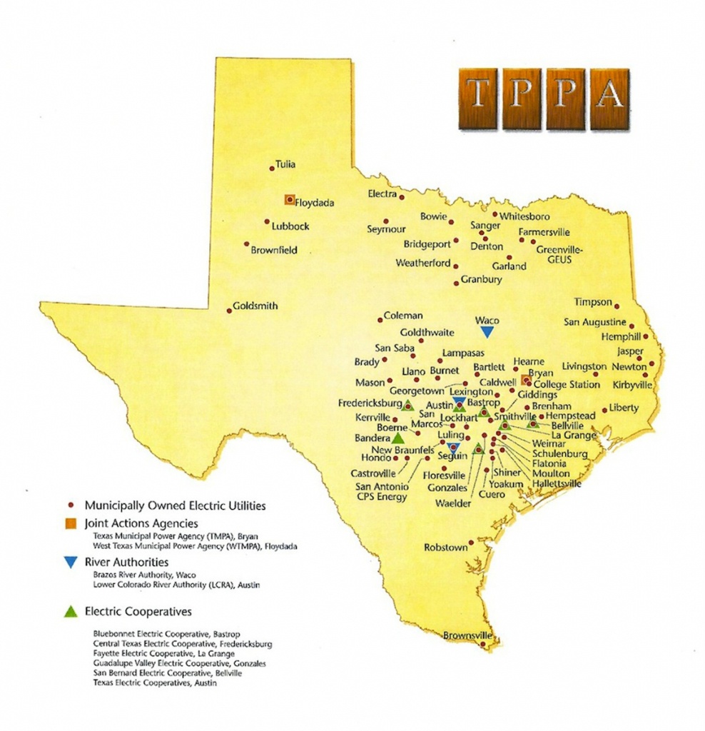 Member Systems - Texas Electric Cooperatives Map