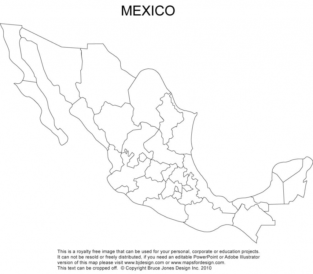 Printable Mexico Map For Kids