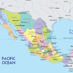 Mexico States Map With Satate Cities Inside Printable Of Labeled Map   Printable State Maps With Cities