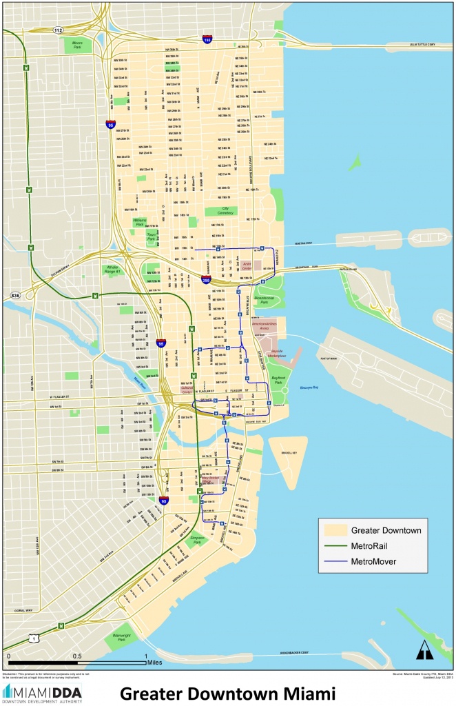 miami downtown map street map of miami florida