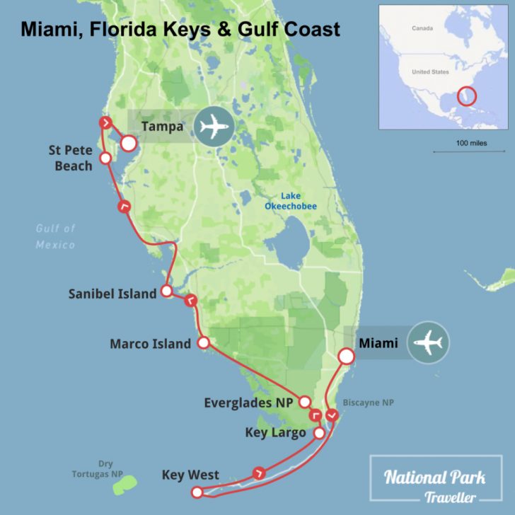 Map Of Florida Keys And Miami