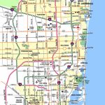 Miami Metropolitan Area Highways   Aaccessmaps   Street Map Of Downtown Miami Florida
