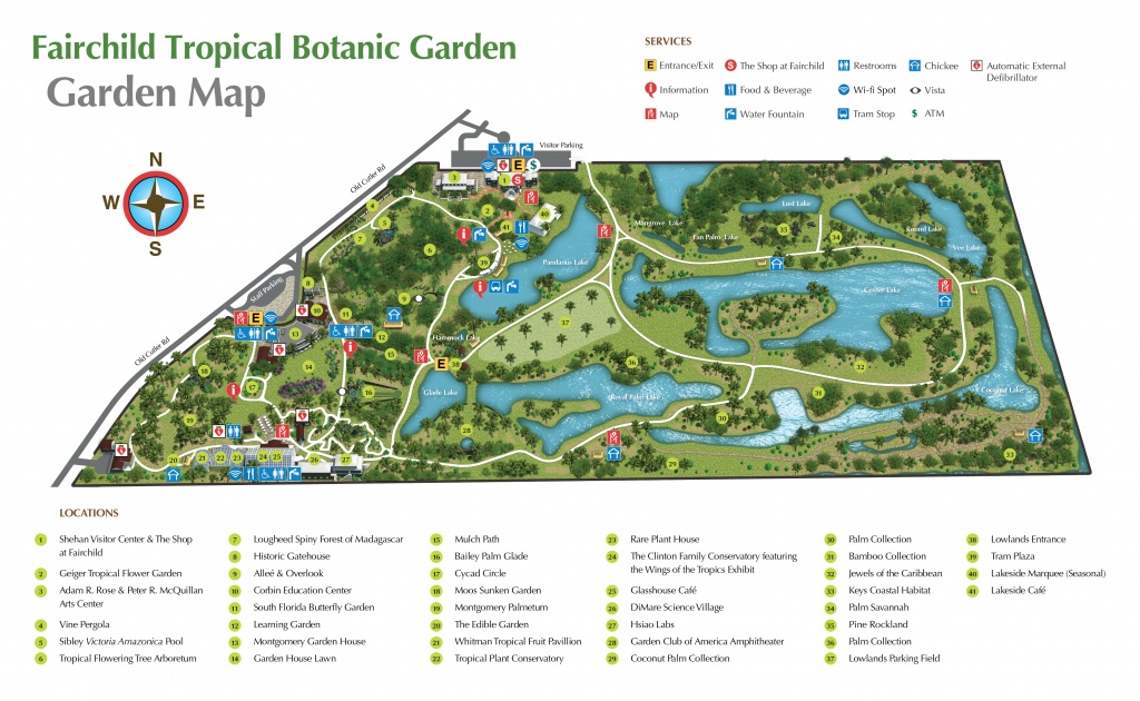 Miami&amp;#039;s Tropical Paradise: Fairchild Tropical Gardens - Hami In Miami - Florida Botanical Gardens Map