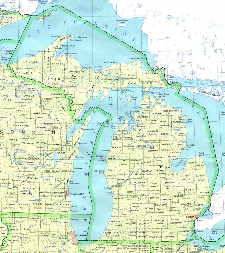 Michigan Printable Map Printable Upper Peninsula Map 