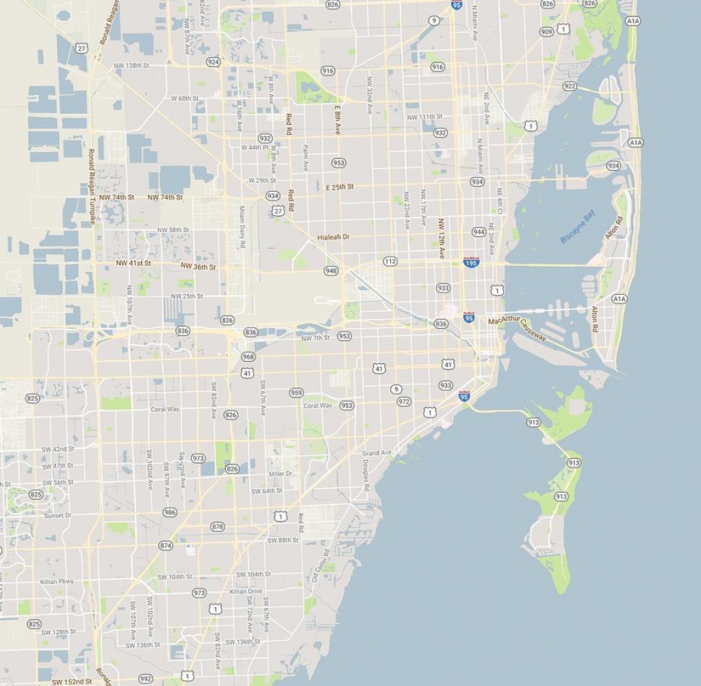 Minimalist Modern Map Of Miami, Florida, Usa 4 Paintingcelestial - Florida Marine Maps