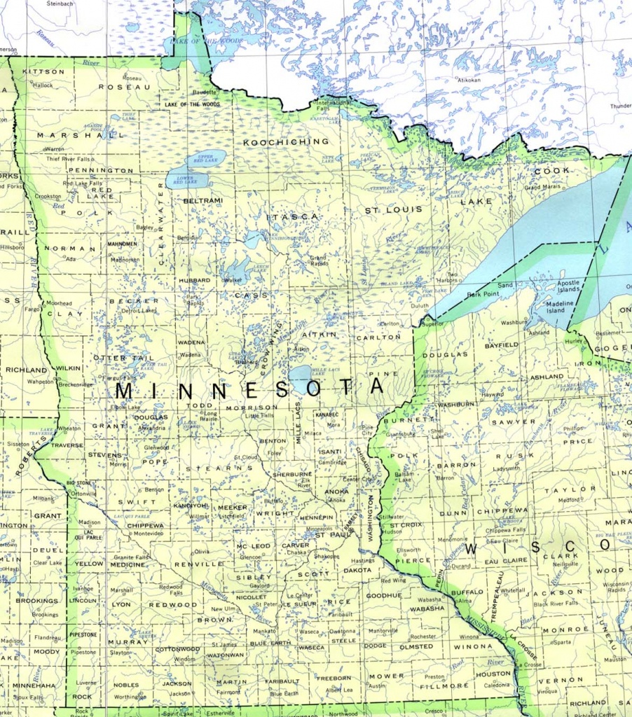 Minnesota Maps - Perry-Castañeda Map Collection - Ut Library Online - Printable Map Of Minnesota