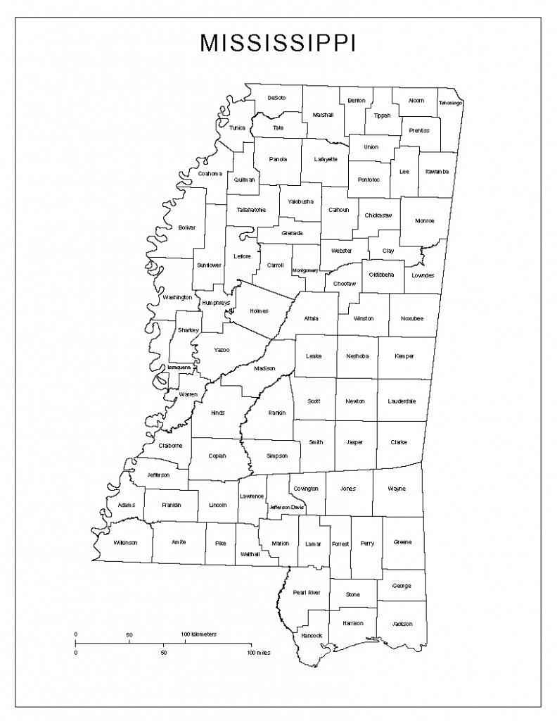 Printable Mississippi County Map Printable World Holiday