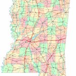 Mississippi Printable Map   Printable Map Of Ms