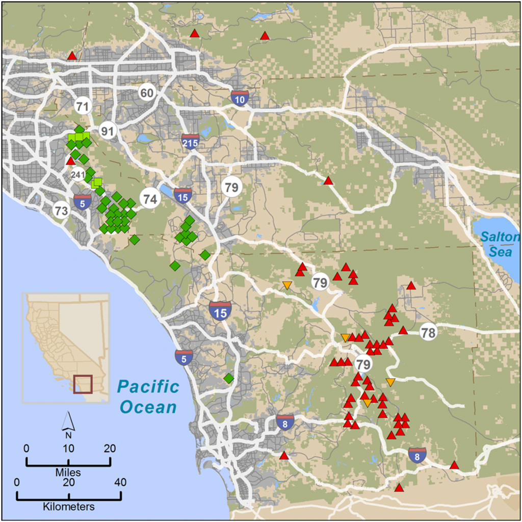 Mlf Feature: Fractured Genetics - Mountain Lions In California Map