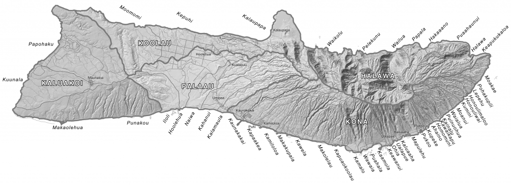 Moku Maps | Aha Moku - Molokai Map Printable