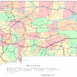 Montana Printable Map   Printable Road Maps By State