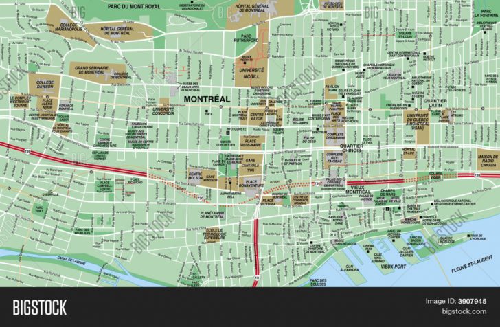 Printable Street Map Of Montreal
