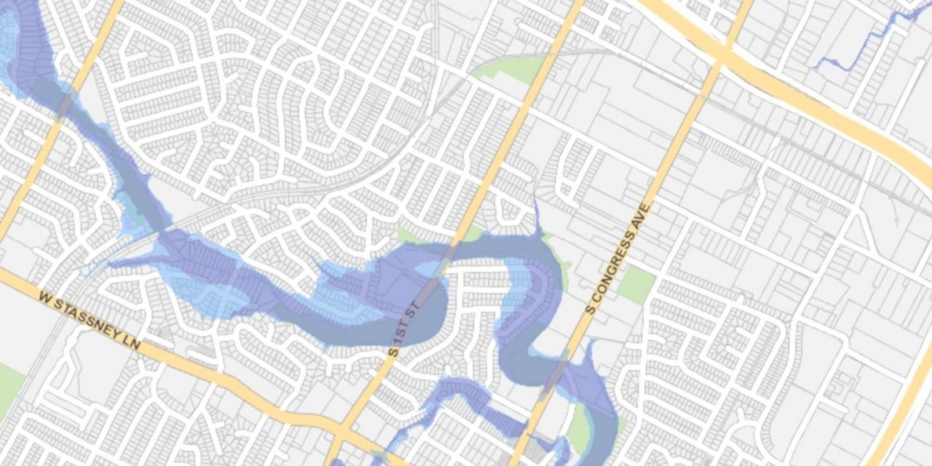 More Austin Homes Will Now Be In Floodplain; Requiring Flood - Round Rock Texas Flood Map