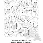 Mt. Baldy Topographic Map Printable Digital Download Gift | Etsy   Topographic Map Printable