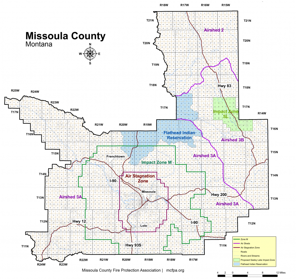 Mt County Map And Travel Information | Download Free Mt County Map - Printable Missoula Map