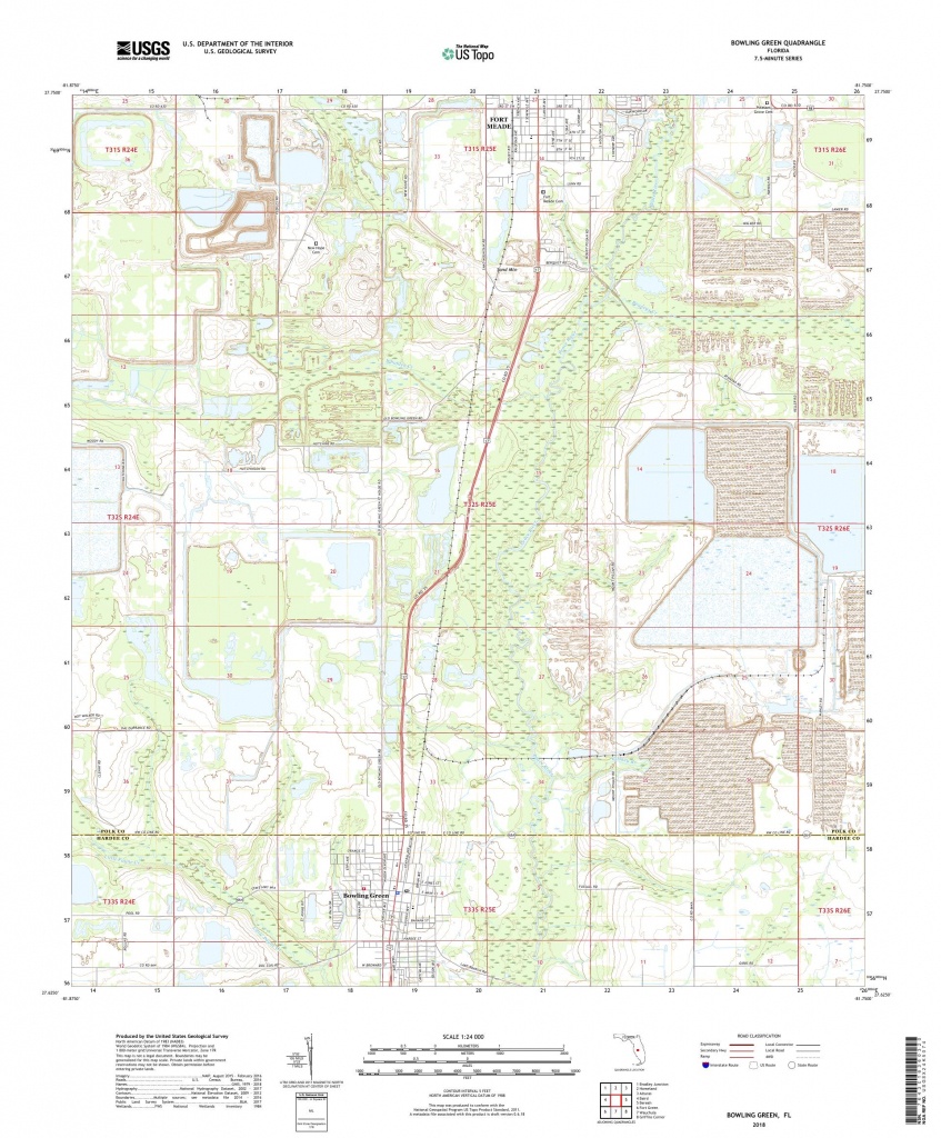 Mytopo Bowling Green, Florida Usgs Quad Topo Map - Bowling Green Florida Map