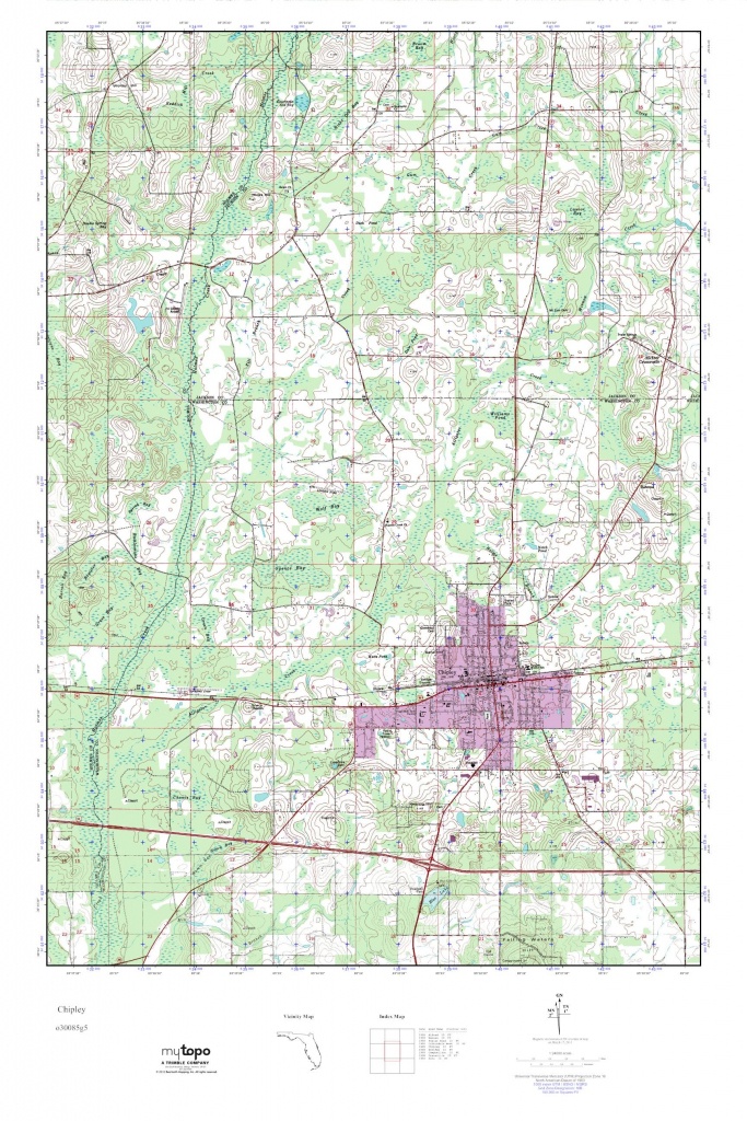 Mytopo Chipley, Florida Usgs Quad Topo Map - Map Chipley Florida