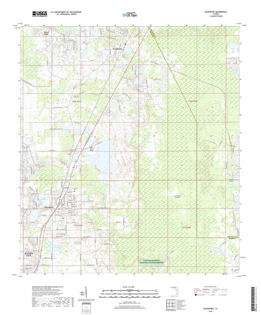 Mytopo Davenport Florida Usgs Quad Topo Map Davenport Florida Map 