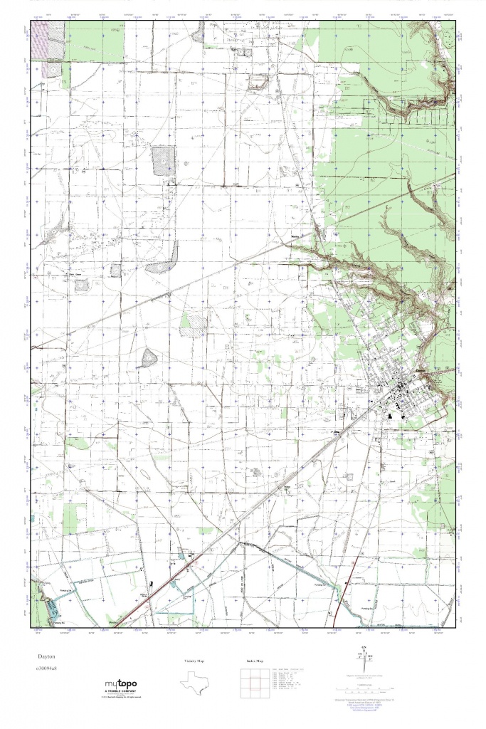 Mytopo Dayton, Texas Usgs Quad Topo Map - Dayton Texas Map