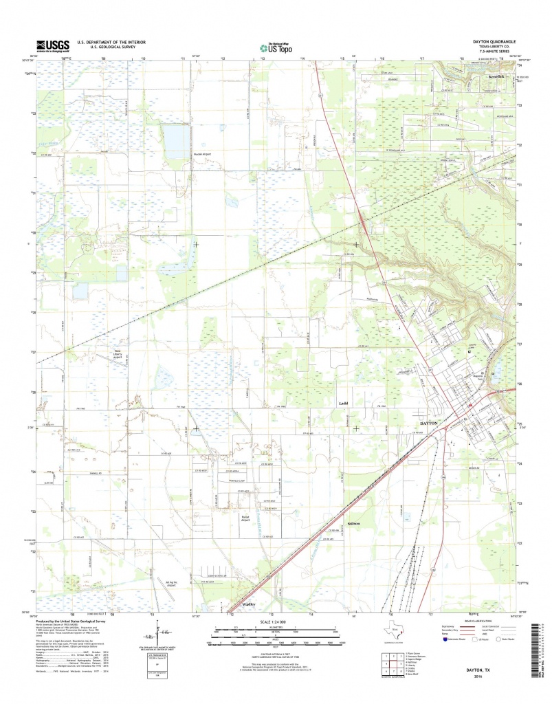 Mytopo Dayton, Texas Usgs Quad Topo Map - Dayton Texas Map