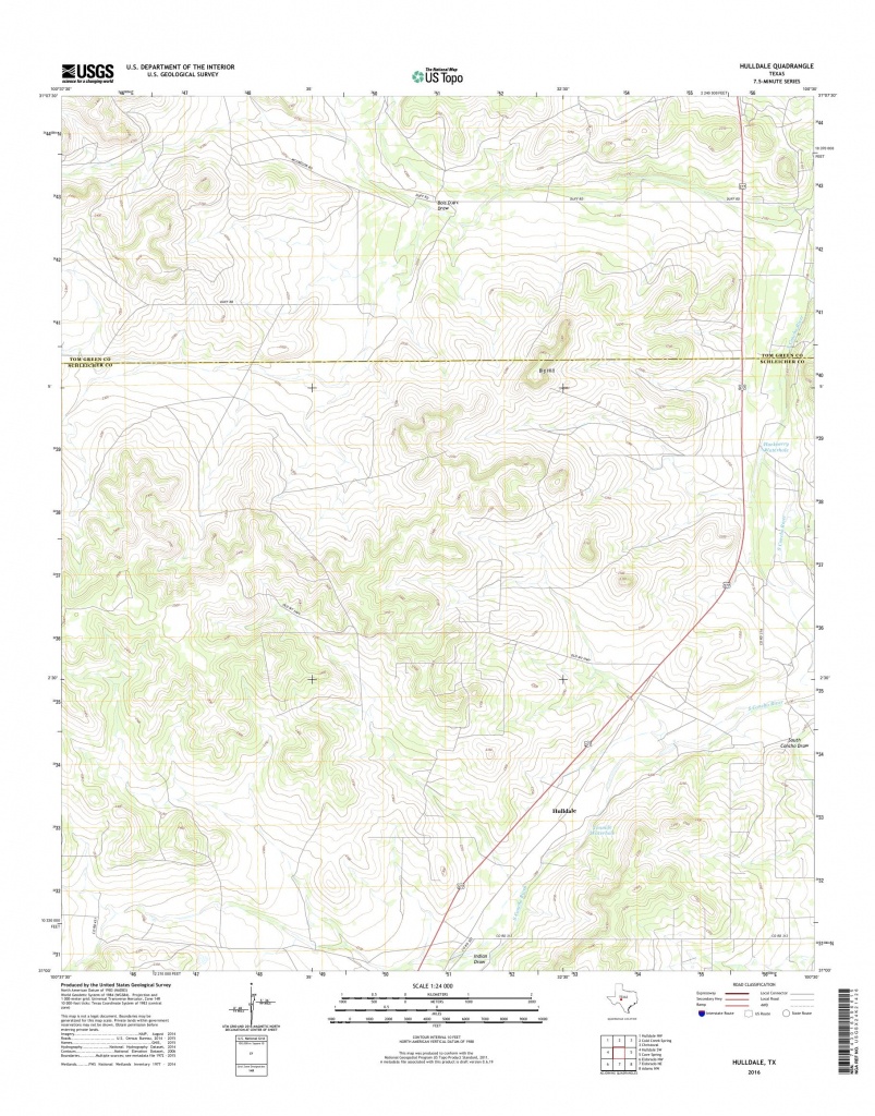 Mytopo Hulldale, Texas Usgs Quad Topo Map - Hull Texas Map