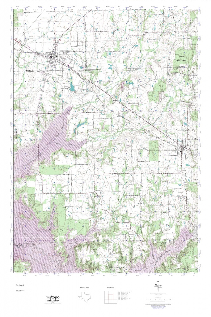 Mytopo Mabank, Texas Usgs Quad Topo Map - Mabank Texas Map