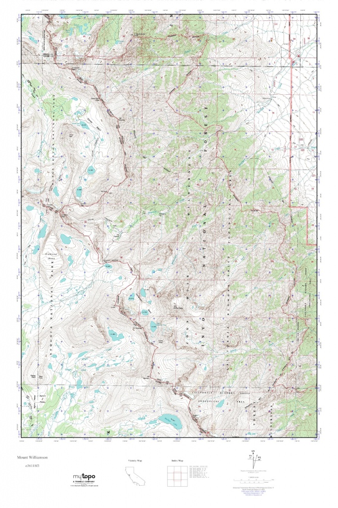 california contour map