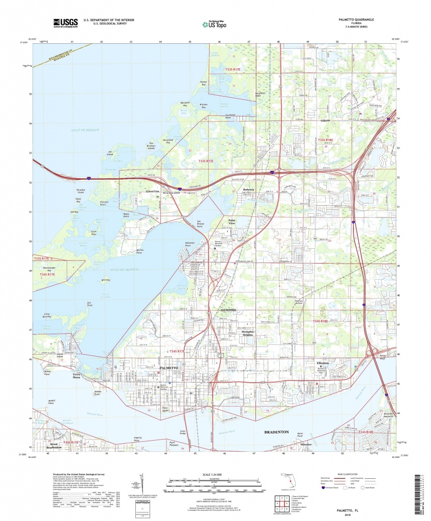 Mytopo Palmetto, Florida Usgs Quad Topo Map - Palmetto Florida Map
