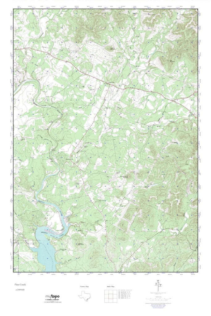 Mytopo Pipe Creek, Texas Usgs Quad Topo Map - Pipe Creek Texas Map