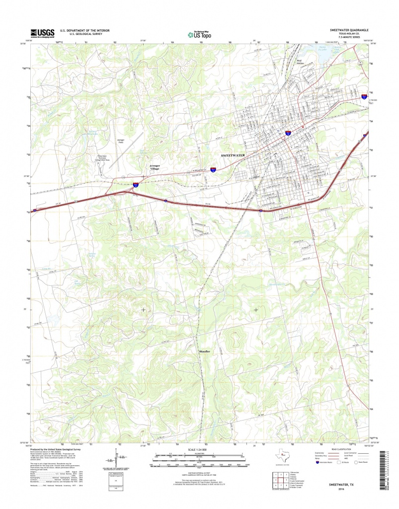 Sweetwater Texas Map Free Printable Maps   Mytopo Sweetwater Texas Usgs Quad Topo Map Sweetwater Texas Map 