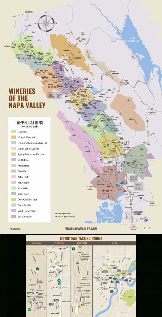 Napa Valley Winery Map | Plan Your Visit To Our Wineries - Napa California Map