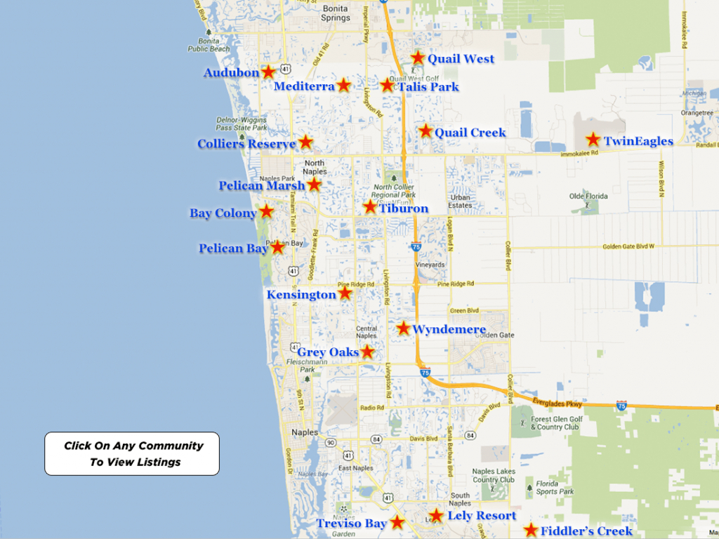 Naples Luxury Golf Real Estate - Show Me A Map Of Naples Florida