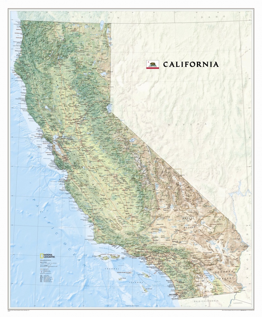 National Geographic Maps California State Wall Map | Wayfair - California State Map Pictures