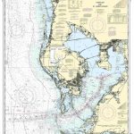Nautical Map Of Tampa | Tampa Bay And St. Joseph Sound Nautical Map   Ocean Depth Map Florida