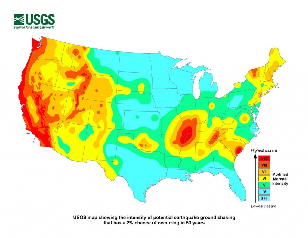 Nearly Half Of Americans Exposed To Potentially Damaging Earthquakes - Usgs California Nevada Earthquake Map