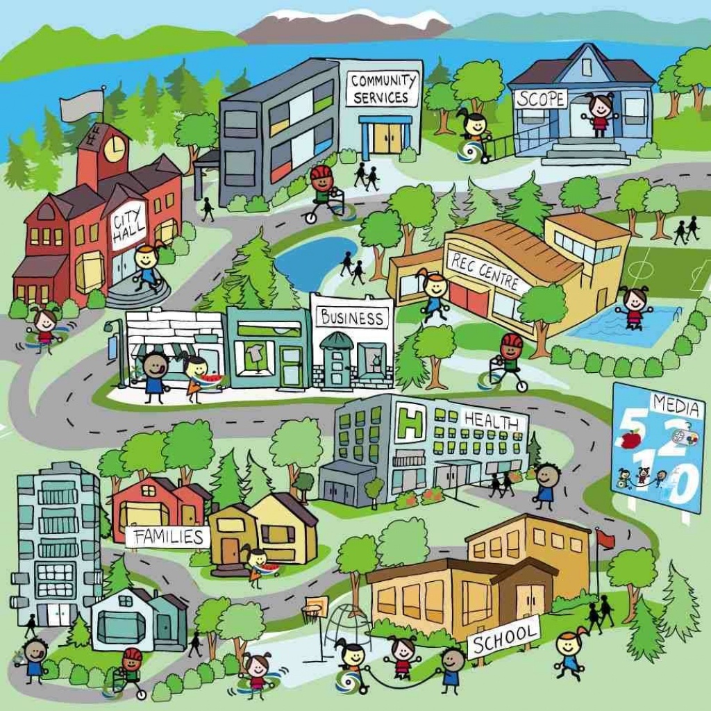 Neighborhood Map Kids Google Search Social Studies The Community Map For Kids Printable 