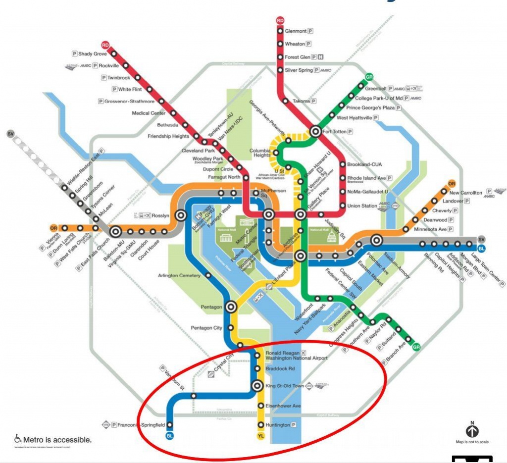 New Alternatives In Works For Metro&amp;#039;s Blue, Yellow Line Summer - Printable Washington Dc Metro Map