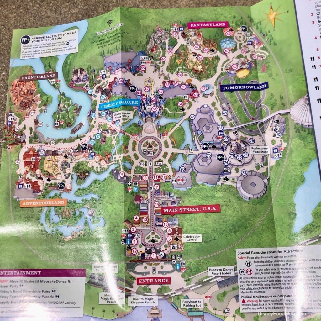 New Disney Parks Rules Effective Today — New Smoking Areas Updated - Magic Kingdom Florida Map