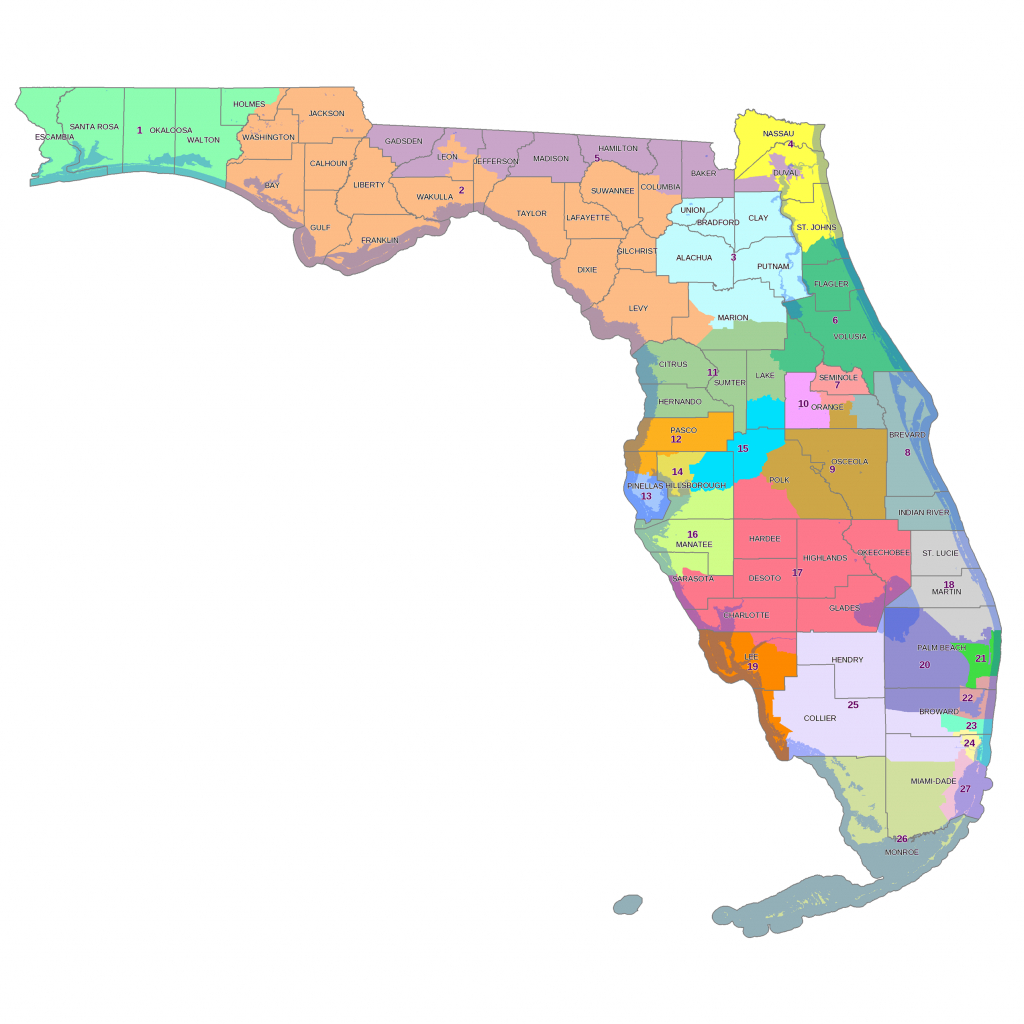 New Florida Congressional Districts Taking Fire | Wjct News - Florida Us House District Map