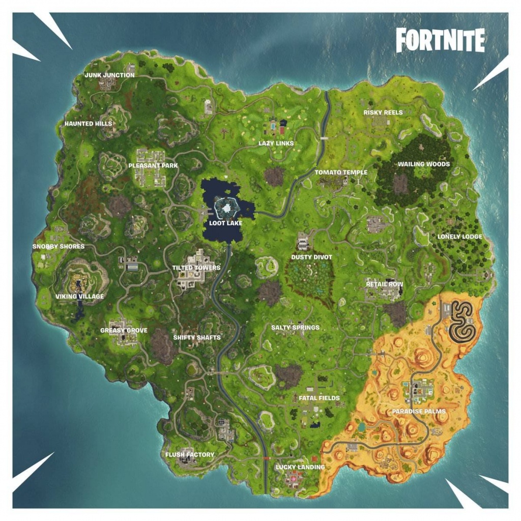 New Map Changes In Fortnite Season 6 - Fortnite Wiki Guide - Ign - Printable Fortnite Map