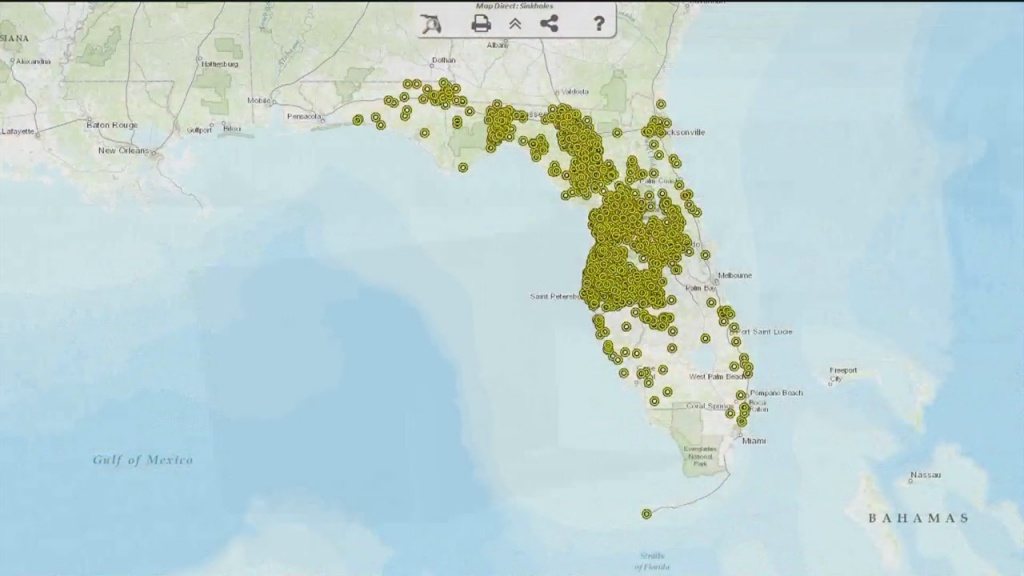 New Map Shows Where Sinkholes Could Occur - Interactive Sinkhole Map Florida