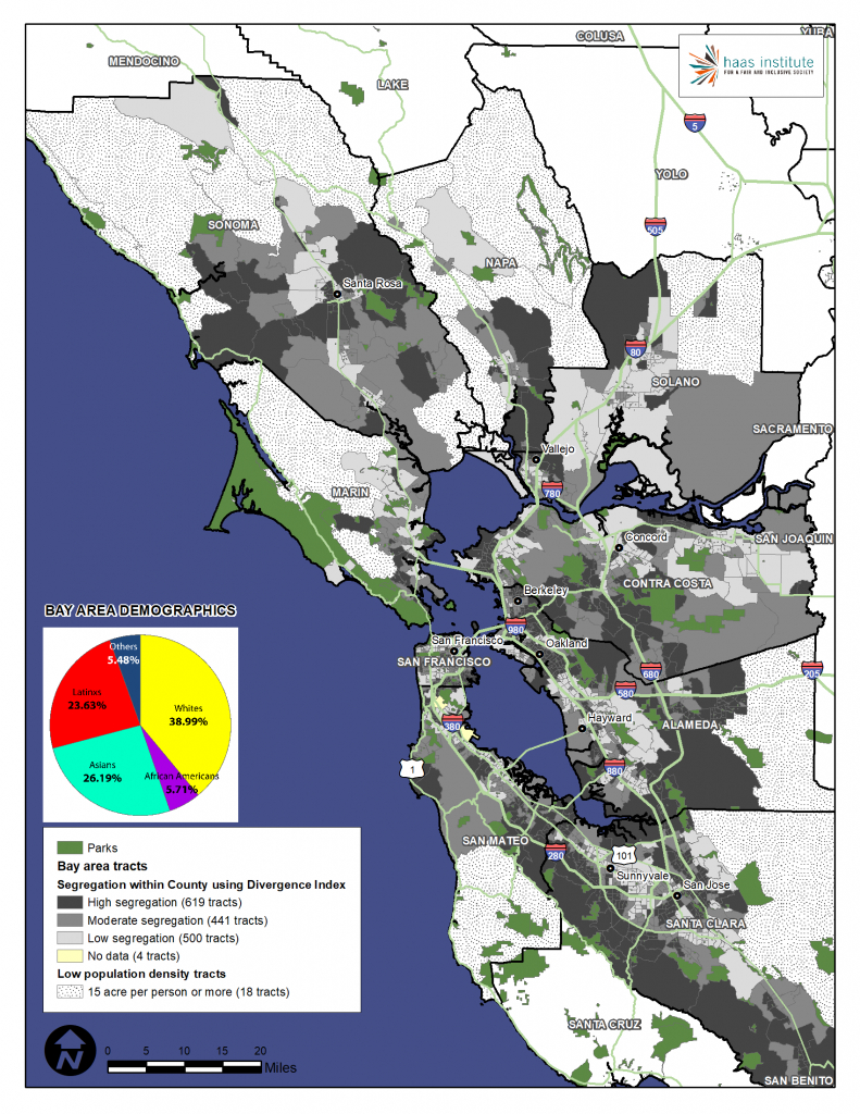 New Maps Provide Granular Look At Racial Segregation In Sf Bay Area - California Demographics Map