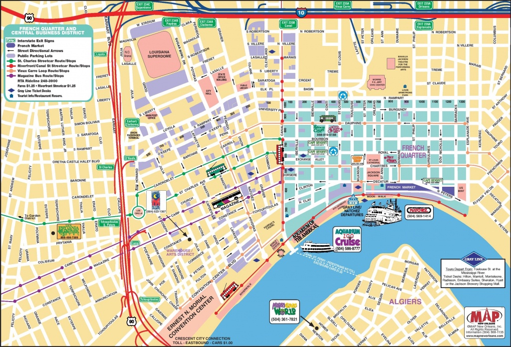 Tourist Map Of French Quarter