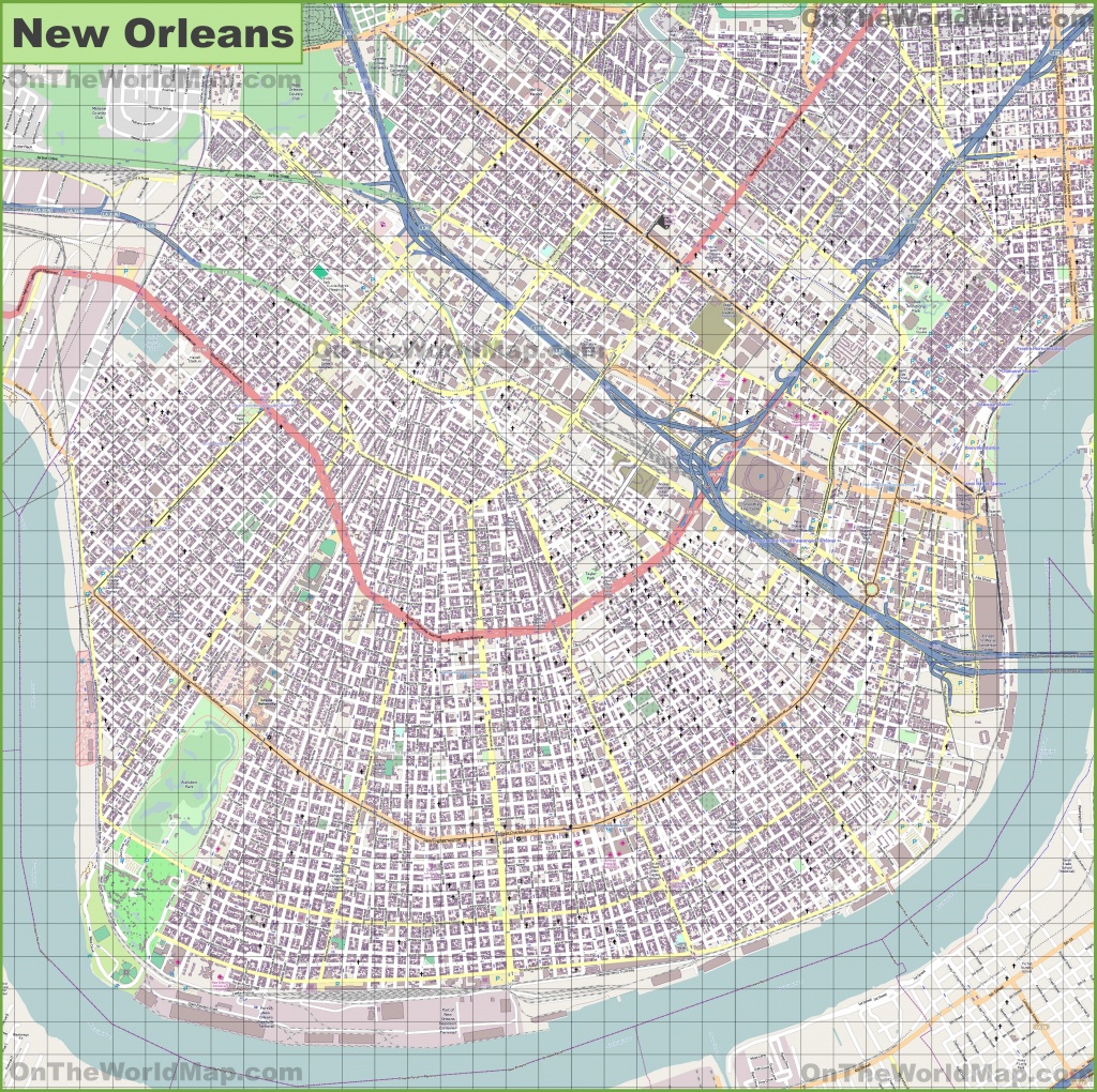 New Orleans Maps | Louisiana, U.s. | Maps Of New Orleans - New Orleans Street Map Printable