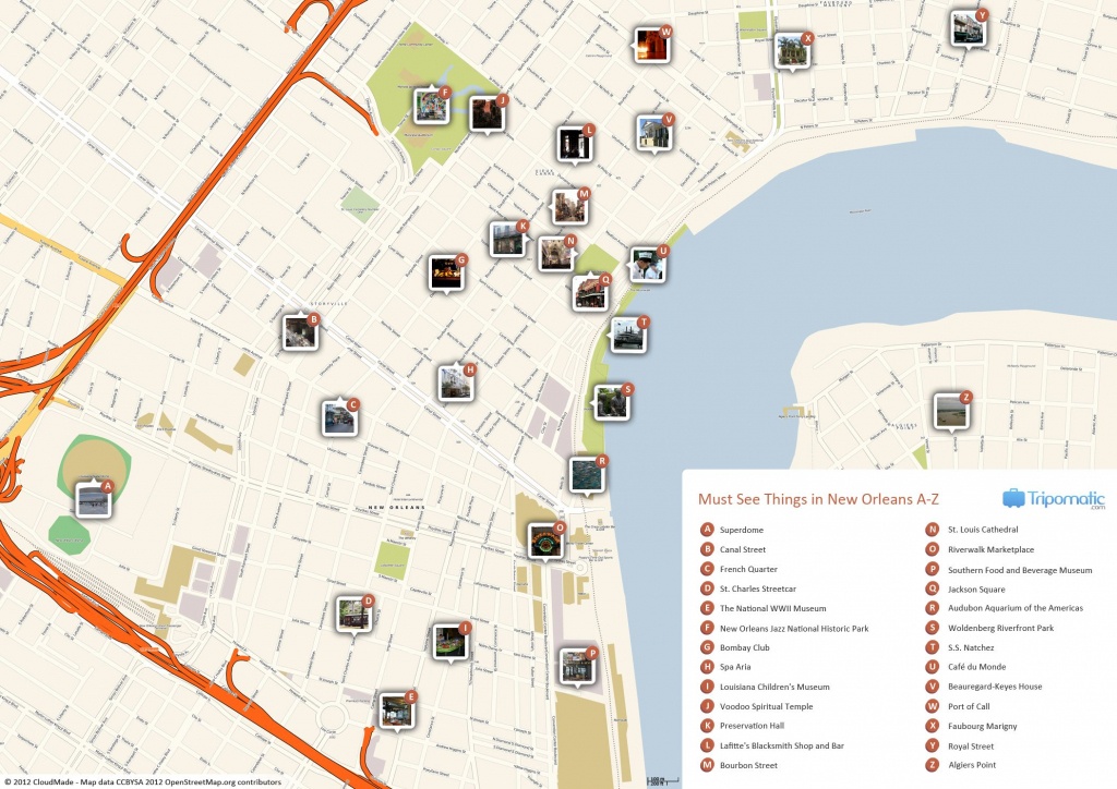 New Orleans Printable Tourist Map | Free Tourist Maps ✈ | New - Printable French Quarter Map