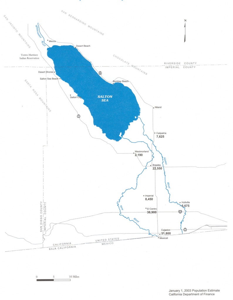 New River (Mexico–United States) - Wikipedia - Salton Sea California Map